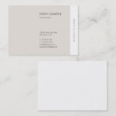 Carte De Visite Créatif tendance Moderne Simple Professionnel Élég (Devant / Derrière)