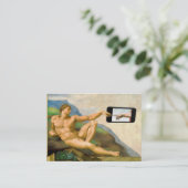 Carte De Visite Création D'Adam Via Smartphone (Debout devant)