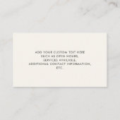 Carte De Visite Création de code QR de script de signature (Dos)