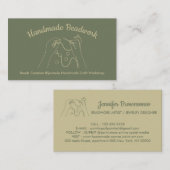 Carte De Visite Création de perles d'or Sage Bijouterie (Devant / Derrière)