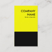 Carte De Visite création en gras jaune votre propre code QR (Dos)