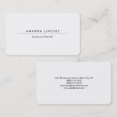 Carte De Visite Création professionnelle classique et élégante (Devant / Derrière)