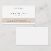 Carte De Visite Création Simple Design Moderne Professionnel Plat (Devant / Derrière)