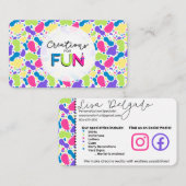 Carte De Visite Créations pour FUN_A (Devant / Derrière)