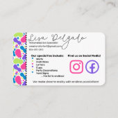 Carte De Visite Créations pour FUN_B (Dos)