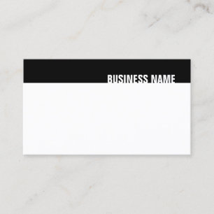 Carte De Visite Creative Black Blanc Moderne Simple Modèle tendanc