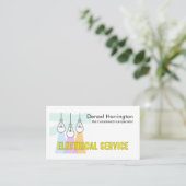 Carte De Visite Creative Bright Down Lights Electrical Service (Debout devant)