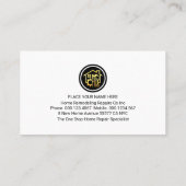 Carte De Visite Creative Building Frame Handyman Tools (Dos)