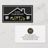 Carte De Visite Creative Building Frame Handyman Tools (Devant / Derrière)