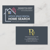 Carte De Visite Créative Building Home Paysage Realtor (Devant / Derrière)