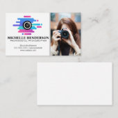 Carte De Visite Creative Camera Logo | Artist (Devant / Derrière)