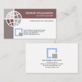 Carte De Visite Créative Connexions mondiales Technologue SEO (Devant / Derrière)