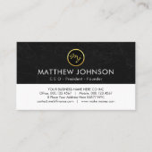 Carte De Visite Creative Create Your Name Monogram (Devant)