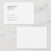 Carte De Visite Créative Cute Design Moderne Cool moderne tendance (Devant / Derrière)