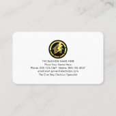 Carte De Visite Creative Darkness Light Electric Squares (Dos)