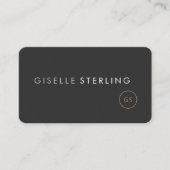 Carte De Visite Creative Director Black Professional (Devant)