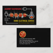 Carte De Visite Creative Electric Lightning Circuit Board (Devant / Derrière)