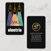 Carte De Visite Creative Electrical Lightbulb Beam (Devant / Derrière)