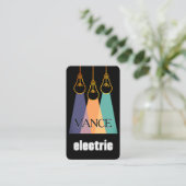 Carte De Visite Creative Electrical Lightbulb Beam (Debout devant)