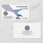 Carte De Visite Créative Falcon Aigle Wings Startup PDG Fondateur (Devant / Derrière)