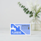 Carte De Visite Creative Faucet Rooftop Building Frame (Debout devant)