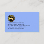 Carte De Visite Creative Faucet Rooftop Building Frame (Dos)