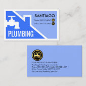 Carte De Visite Creative Faucet Rooftop Building Frame (Devant / Derrière)