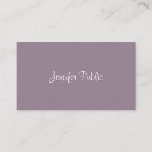 Carte De Visite Creative Freehand Script Professional Elegant Luxe