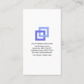 Carte De Visite Creative Global Crisscross Liens PDG Fondateur (Dos)