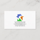 Carte De Visite Creative Gold Hammer Accueil Silhouette Bois Bois (Dos)