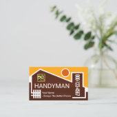 Carte De Visite Creative Handyman Home Frame (Debout devant)
