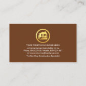 Carte De Visite Creative Handyman Tools Home (Dos)