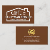 Carte De Visite Creative Handyman Tools Home (Devant / Derrière)