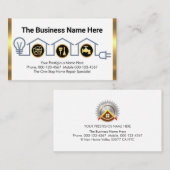 Carte De Visite Creative Home Handyman Tools Circuit Wiring (Devant / Derrière)