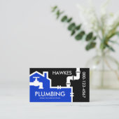 Carte De Visite Creative Home Plumbing Pipes System (Debout devant)