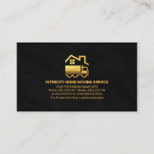 Carte De Visite Creative House Key Gold Truck Home Moving (Dos)