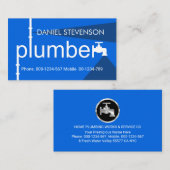 Carte De Visite Creative Leaking Plumber Pipe Plumbing Works (Devant / Derrière)
