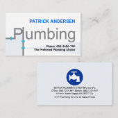 Carte De Visite Creative Leaking Plumbing Pipe Signage (Devant / Derrière)