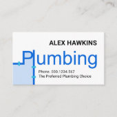 Carte De Visite Creative Leaking Space Plumbing Signage (Devant)