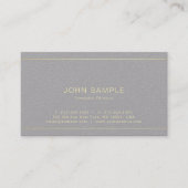 Carte De Visite Creative Modern Professional Luxury Premium Grey (Devant)