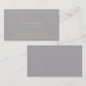 Carte De Visite Creative Modern Professional Luxury Premium Grey (Devant / Derrière)