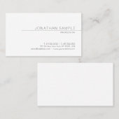 Carte De Visite Créative Moderne Design simple Plaine tendance (Devant / Derrière)