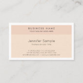 Carte De Visite Créative Moderne Professionnel Sleek Plain Luxe (Devant)