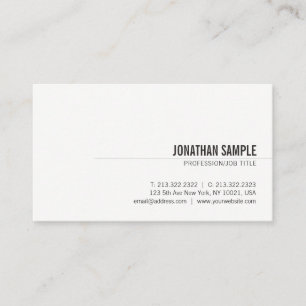 Carte De Visite Créative Moderne Simple Professionnel Cute Chic