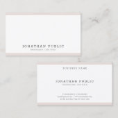 Carte De Visite Créative Moderne Simple Professionnel Élégant tend (Devant / Derrière)