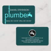 Carte De Visite Creative Plumber Pipeline Plumbing Works (Devant / Derrière)