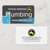 Carte De Visite Creative Plumbing Pipes Leaking Faucet (Devant / Derrière)