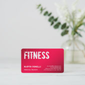 Carte De Visite Creative Red Dynamic Personal Trainer Sport (Debout devant)