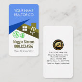 Carte De Visite Creative Roof Blue Sky Tree Landscape (Devant / Derrière)