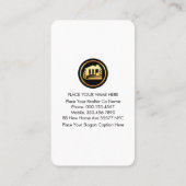 Carte De Visite Creative Roof Landscape Realtor Building (Dos)